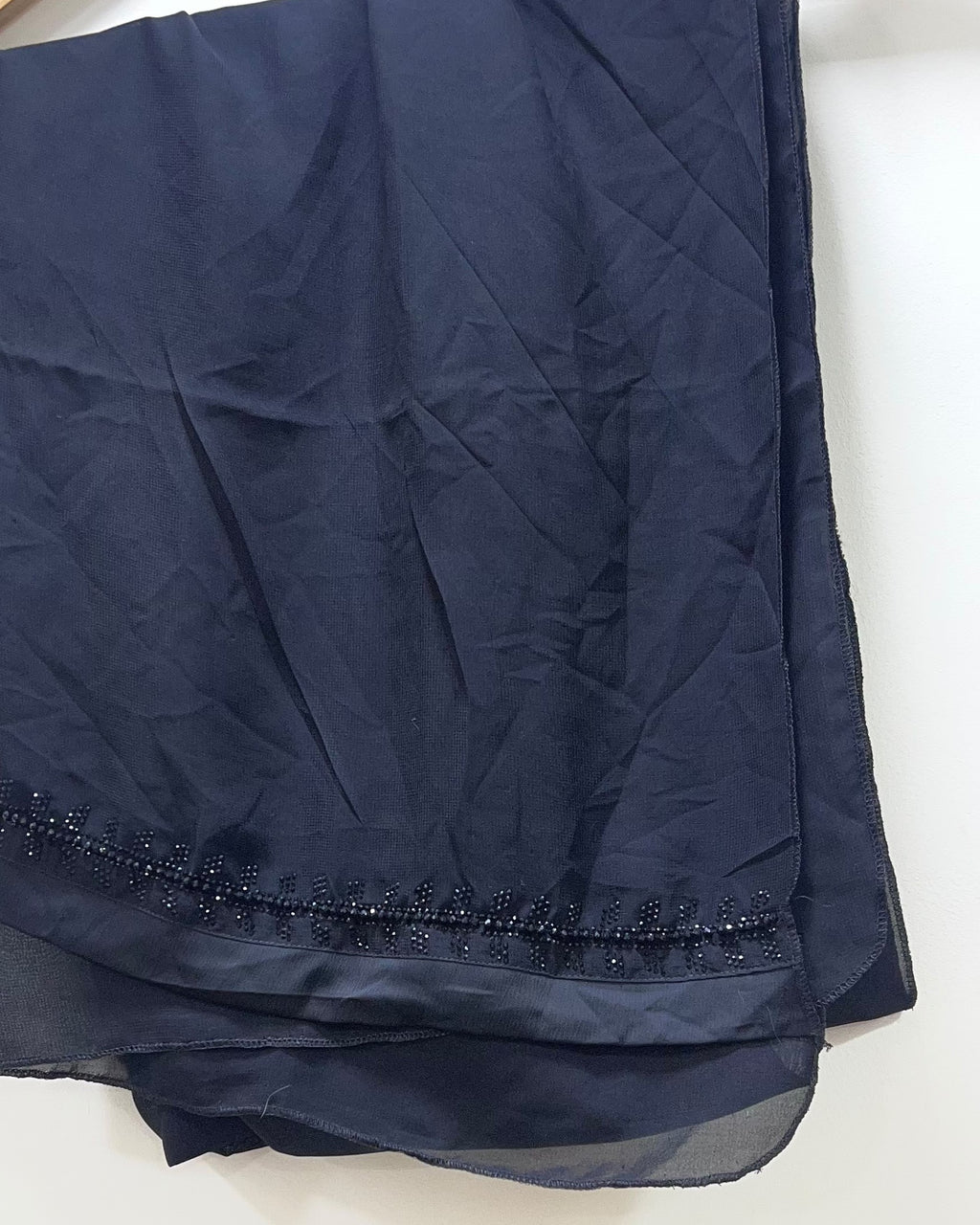 Midnight Leaf Embroidered Abaya (S06)
